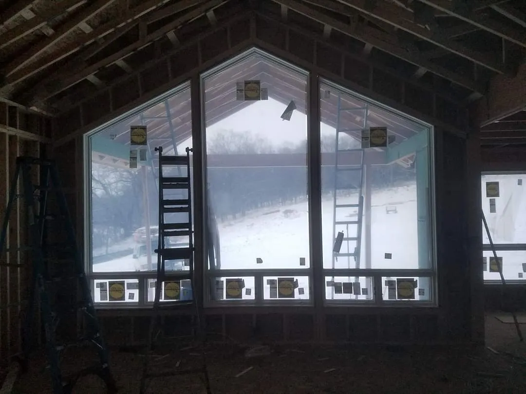 Commercial window installation and storefront work by Banded Construction