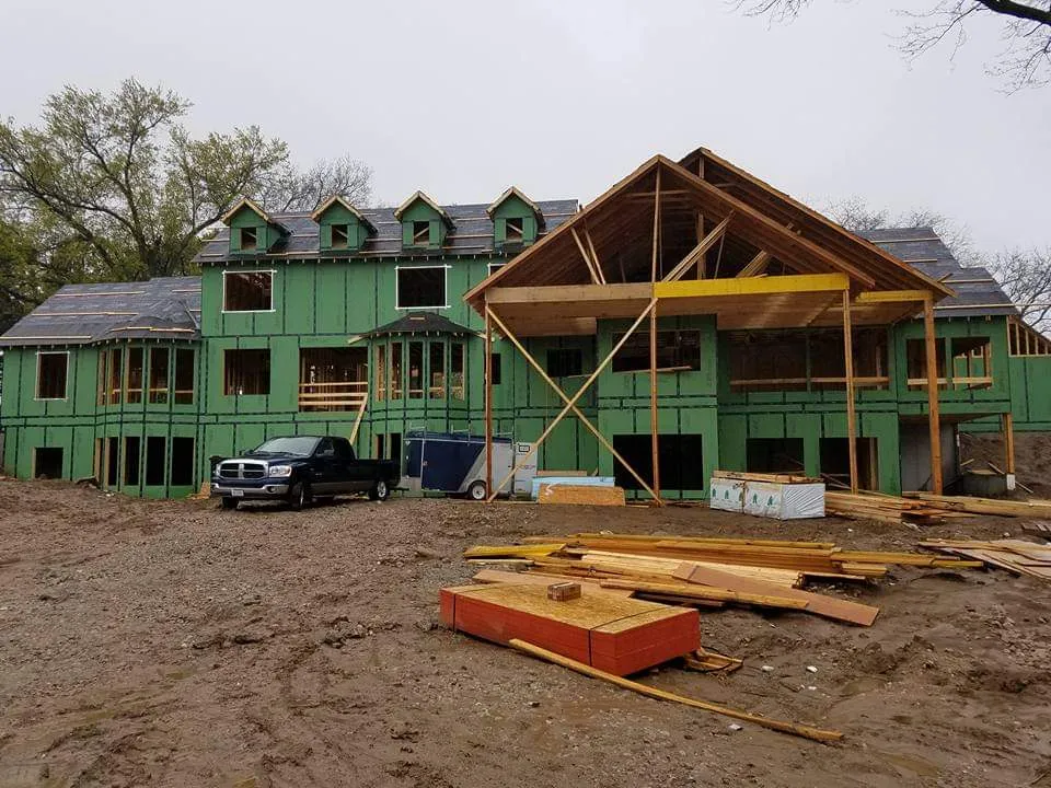 Banded Construction residential framing project in Omaha, Nebraska